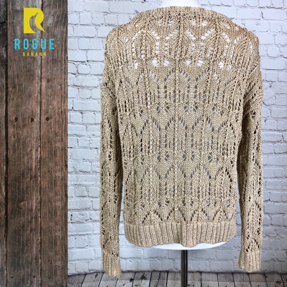 HP!๐Jones New York Gold Metallic Sweater๐ - Picture 5 of 8
